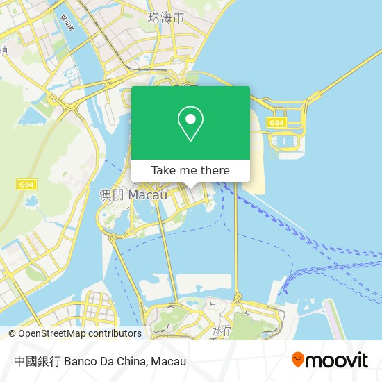 中國銀行 Banco Da China map