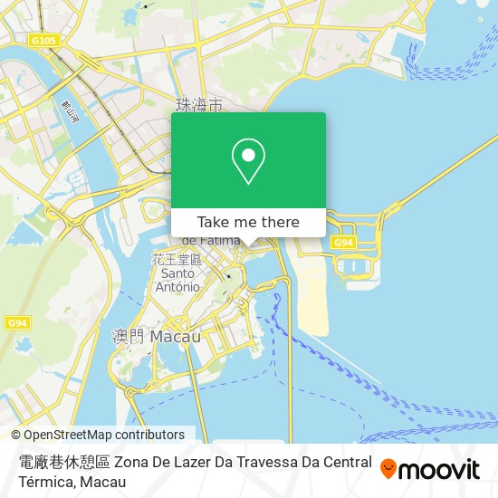 電廠巷休憩區 Zona De Lazer Da Travessa Da Central Térmica map