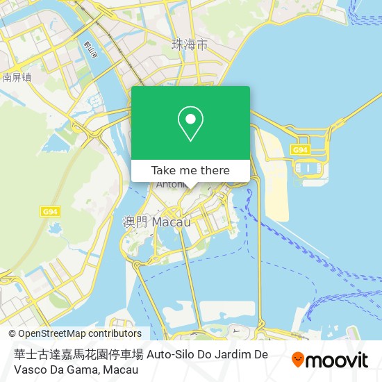 華士古達嘉馬花園停車場 Auto-Silo Do Jardim De Vasco Da Gama map