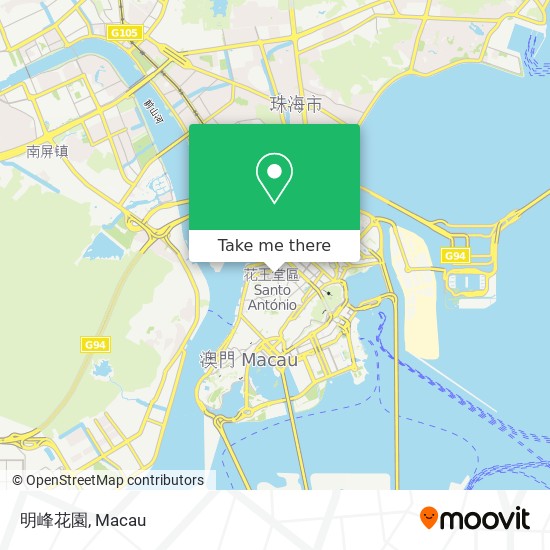 明峰花園 map