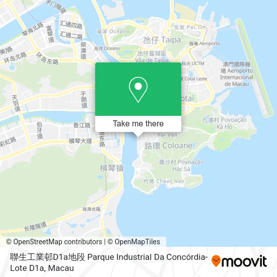 聯生工業邨D1a地段 Parque Industrial Da Concórdia-Lote D1a地圖