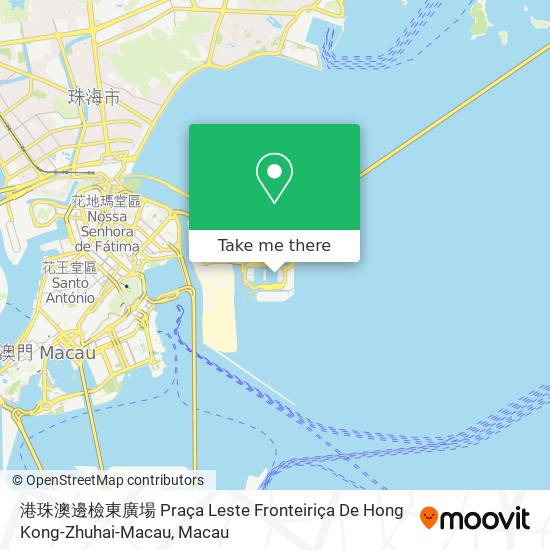 港珠澳邊檢東廣場 Praça Leste Fronteiriça De Hong Kong-Zhuhai-Macau map