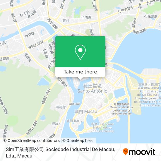 Sim工業有限公司 Sociedade Industrial De Macau, Lda. map
