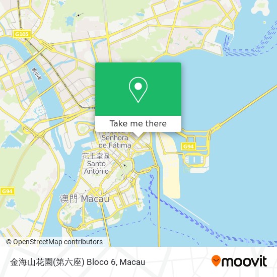 金海山花園(第六座) Bloco 6 map
