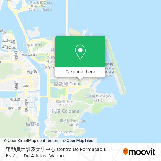 運動員培訓及集訓中心  Centro De Formação E Estágio De Atletas地圖