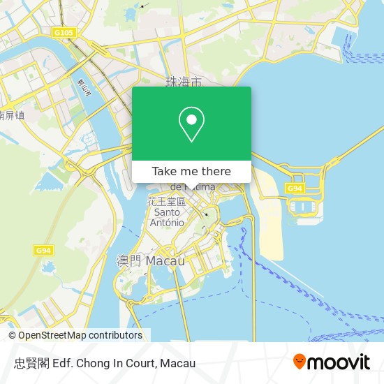 忠賢閣 Edf. Chong In Court map