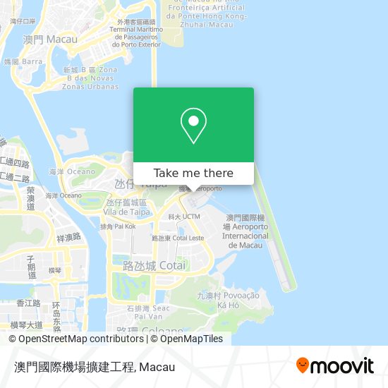 澳門國際機場擴建工程 map