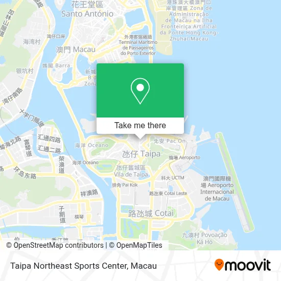 Taipa Northeast Sports Center map