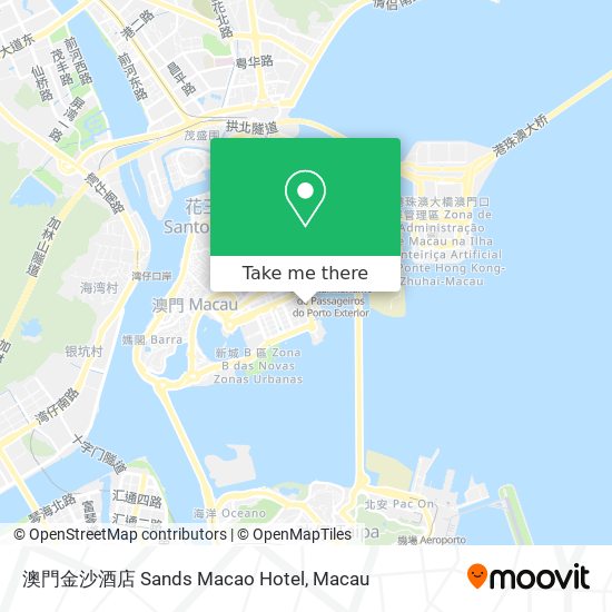 澳門金沙酒店 Sands Macao Hotel map