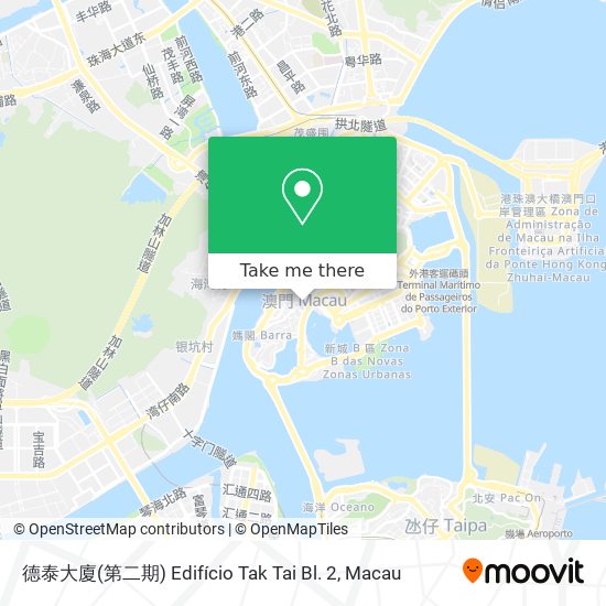 德泰大廈(第二期) Edifício Tak Tai Bl. 2 map