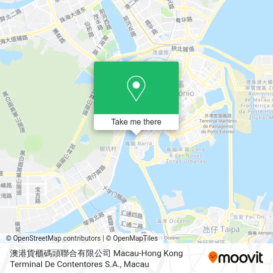 澳港貨櫃碼頭聯合有限公司 Macau-Hong Kong Terminal De Contentores S.A.地圖
