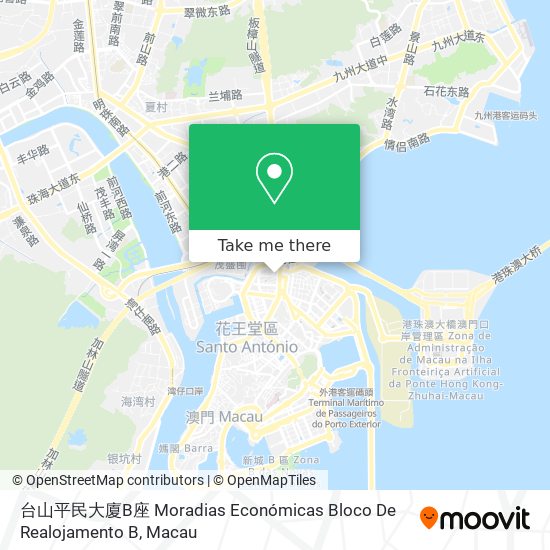 台山平民大廈B座 Moradias Económicas Bloco De Realojamento B map