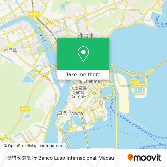 澳門國際銀行 Banco Luso Internacional map