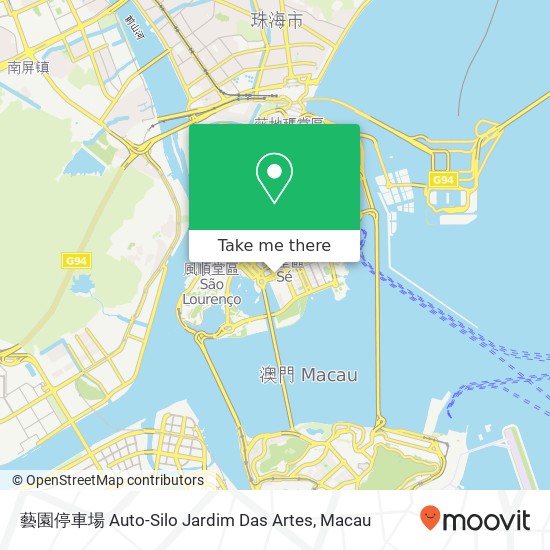 藝園停車場 Auto-Silo Jardim Das Artes map