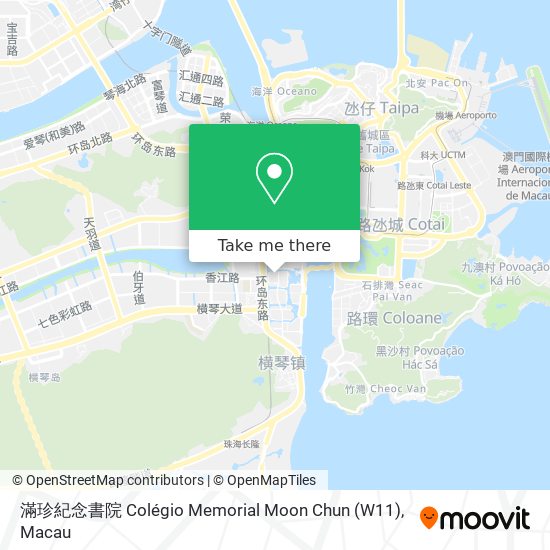 滿珍紀念書院 Colégio Memorial Moon Chun (W11) map