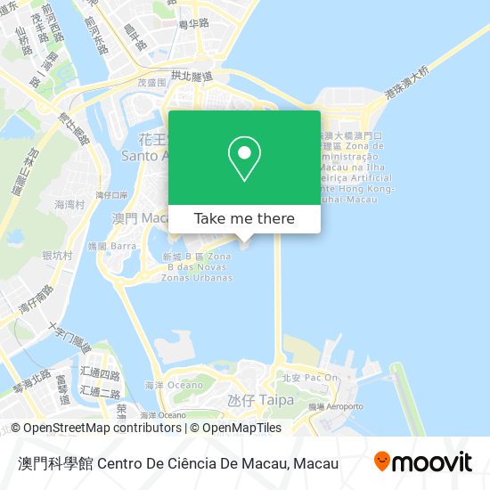 澳門科學館 Centro De Ciência De Macau map