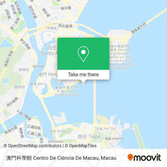 澳門科學館 Centro De Ciência De Macau map