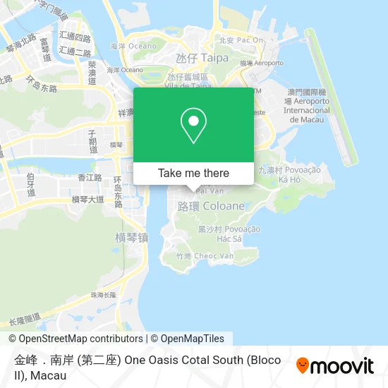 金峰．南岸 (第二座) One Oasis Cotal South (Bloco II)地圖