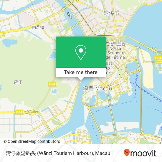 湾仔旅游码头 (Wānzǐ Tourism Harbour) map