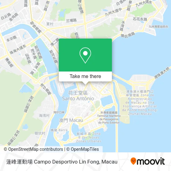 蓮峰運動場 Campo Desportivo Lin Fong map