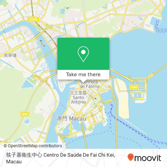 筷子基衛生中心 Centro De Saúde De Fai Chi Kei map