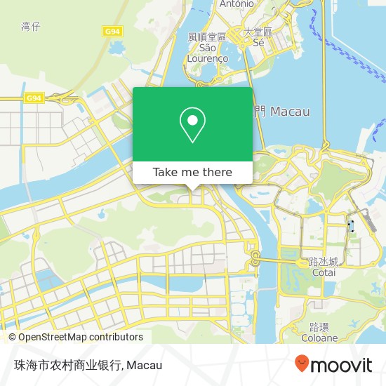 珠海市农村商业银行 map