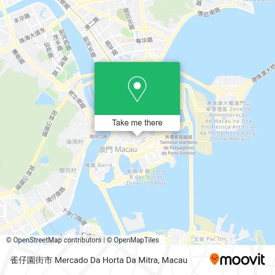 雀仔園街市 Mercado Da Horta Da Mitra map