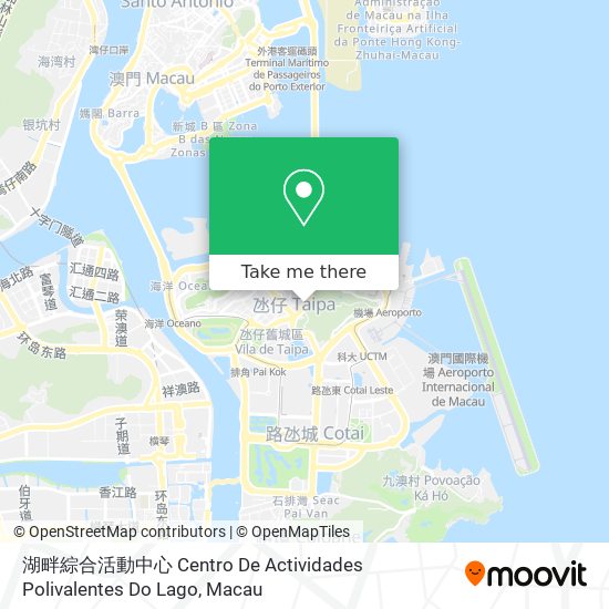 湖畔綜合活動中心 Centro De Actividades Polivalentes Do Lago map