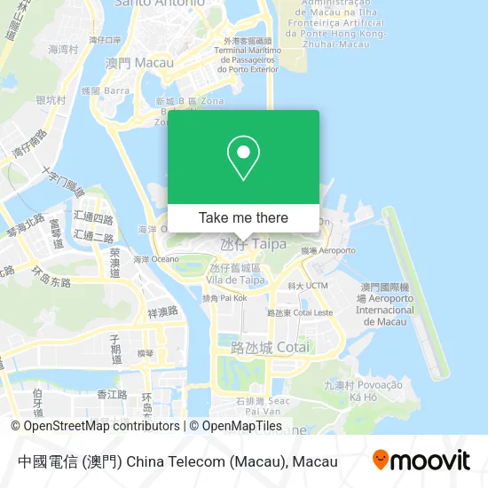 中國電信 (澳門) China Telecom (Macau) map