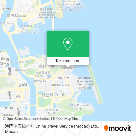 澳門中國旅行社 China Travel Service (Macao) Ltd.地圖