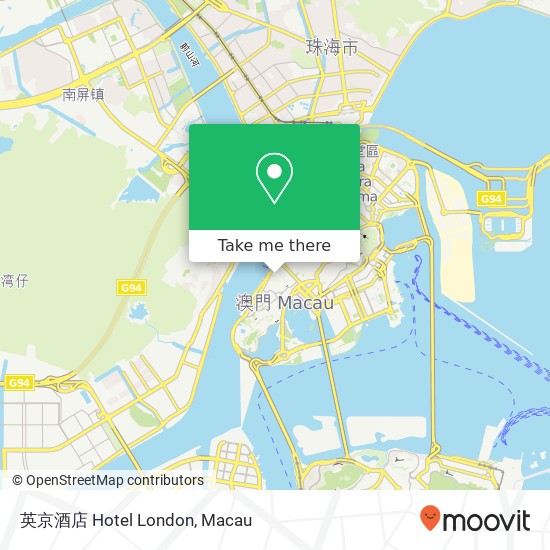 英京酒店 Hotel London map