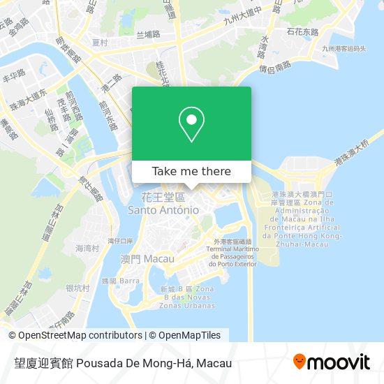 望廈迎賓館 Pousada De Mong-Há map