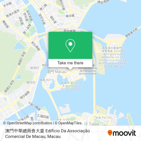澳門中華總商會大廈 Edifício Da Associação Comercial De Macau地圖