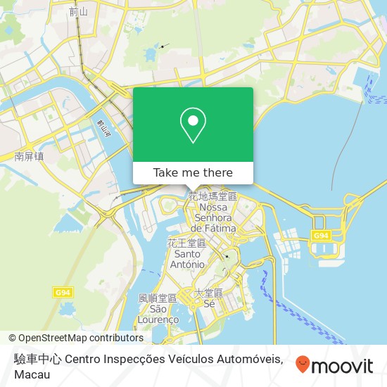 驗車中心 Centro Inspecções Veículos Automóveis map