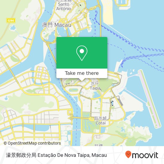 濠景郵政分局 Estação De Nova Taipa map
