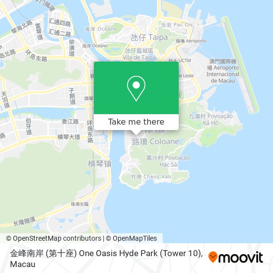 金峰南岸 (第十座) One Oasis Hyde Park (Tower 10) map