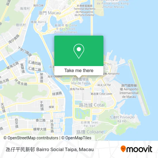 氹仔平民新邨 Bairro Social Taipa地圖