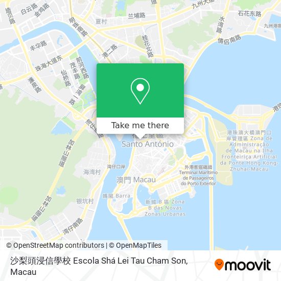 沙梨頭浸信學校 Escola Shá Lei Tau Cham Son map
