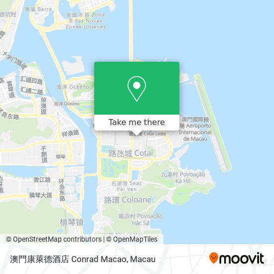 澳門康萊德酒店 Conrad Macao map