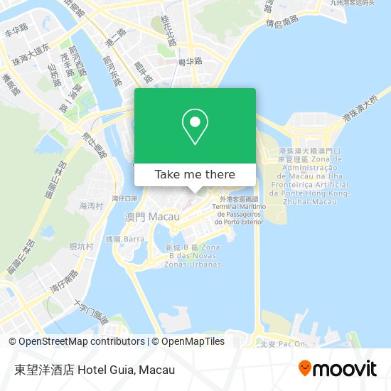 東望洋酒店 Hotel Guia地圖