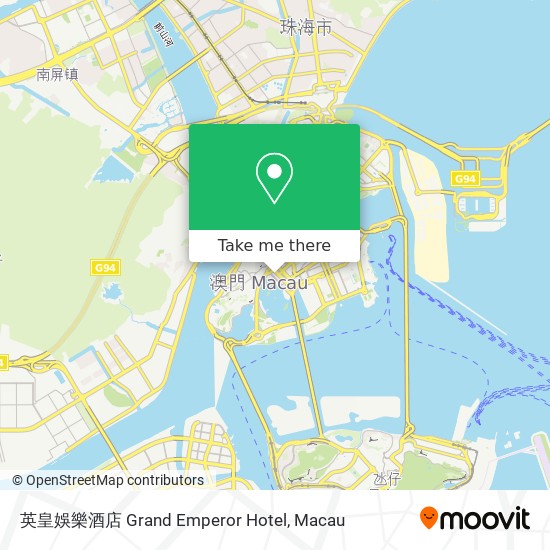 英皇娛樂酒店 Grand Emperor Hotel map