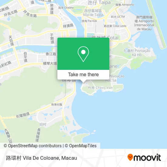 路環村 Vila De Coloane地圖