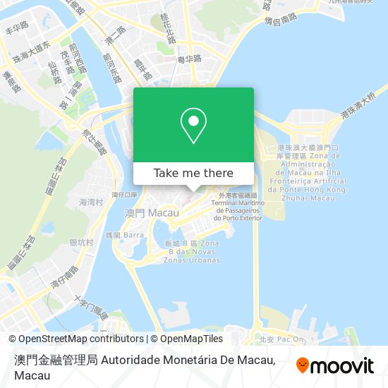 澳門金融管理局 Autoridade Monetária De Macau map