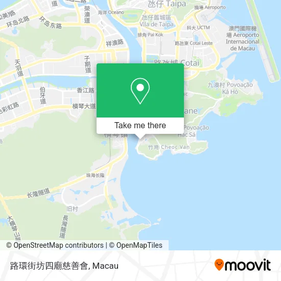 路環街坊四廟慈善會地圖