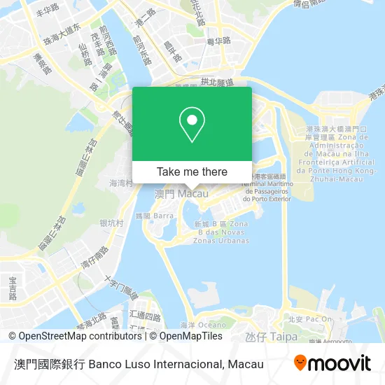 澳門國際銀行 Banco Luso Internacional地圖