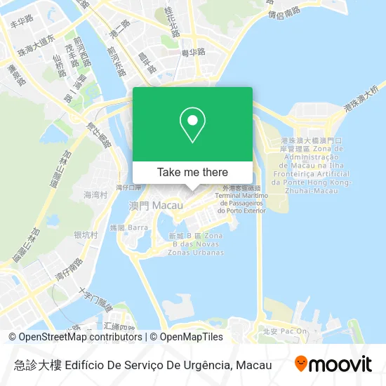 急診大樓 Edifício De Serviço De Urgência map