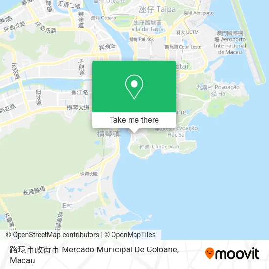 路環市政街市 Mercado Municipal De Coloane地圖