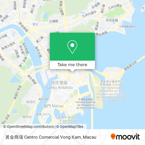 黃金商塲 Centro Comercial Vong Kam map