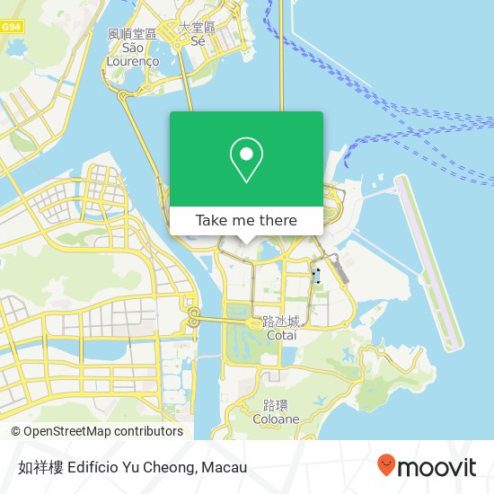 如祥樓 Edifício Yu Cheong map
