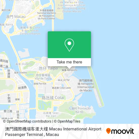 澳門國際機場客運大樓 Macau International Airport Passenger Terminal map